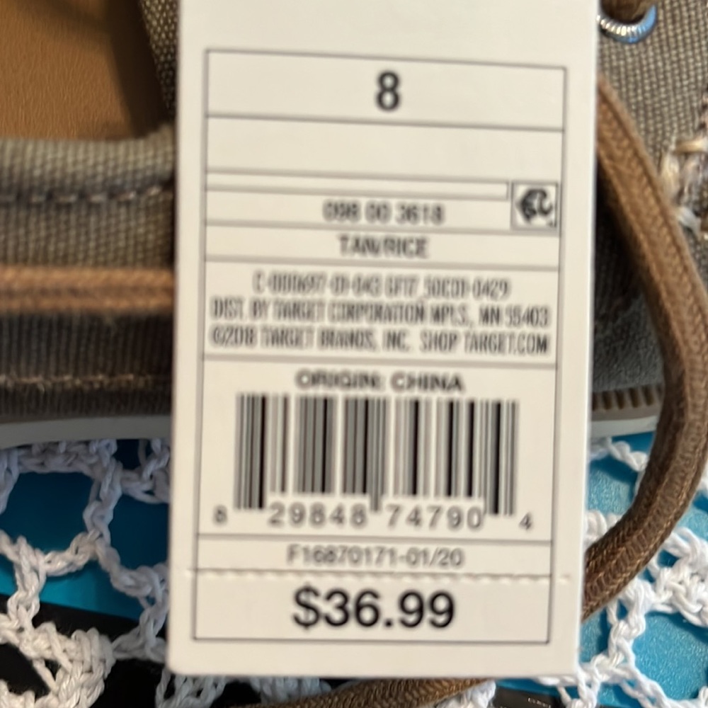 Goodfellow & co. Tan Rice boat shoes NWT size 8 Mens - Picture 2 of 2